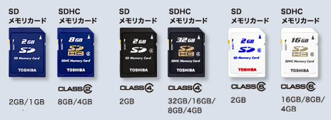 SDJ[h2GB/1GB SDHCJ[h CLASS2 8GB/4GB SDJ[h CLASS4 2GBB SDHCJ[h CLASS4 32GB/16GB/8GB/4GB SDJ[h CLASS5 2GBB SDHCJ[h CLASS4 16GB/8GB/4GB