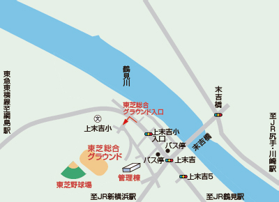 東芝総合グラウンドの地図