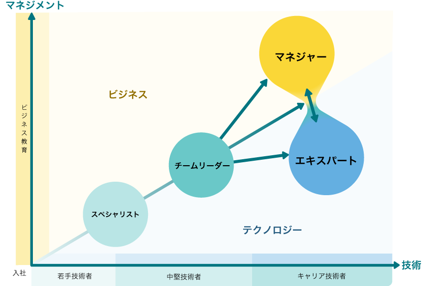 キャリアステップイメージのイメージ