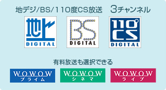 「地デジ/BS/110度CS放送　9チャンネル」 イメージ