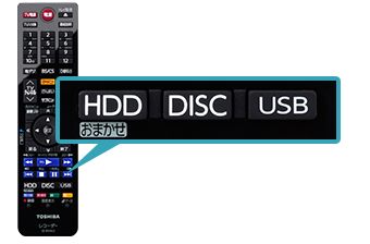 「USBハードディスクへの切り換えが簡単に」イメージ