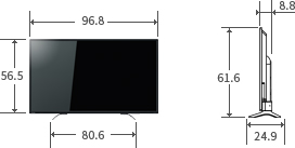 「43V型C310Xの寸法図」 イメージ