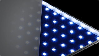 「直下型広色域LED採用 ダイレクトピュアカラーパネル」イメージ