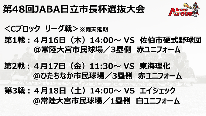 第48回JABA日立市長杯選抜野球大会