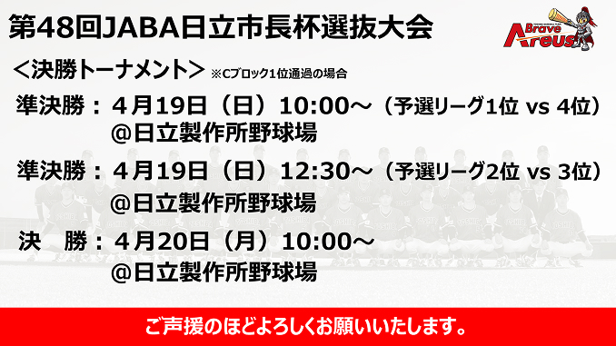 第48回JABA日立市長杯選抜野球大会