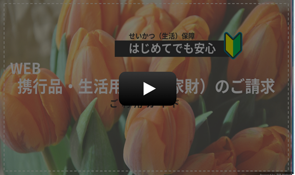 WEB保険金請求かんたんガイド「携行品・家財」